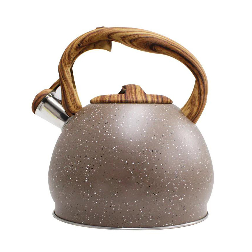 Gas stove stainless steel  grey whistling kettle kitchenware gray metal tea kettle