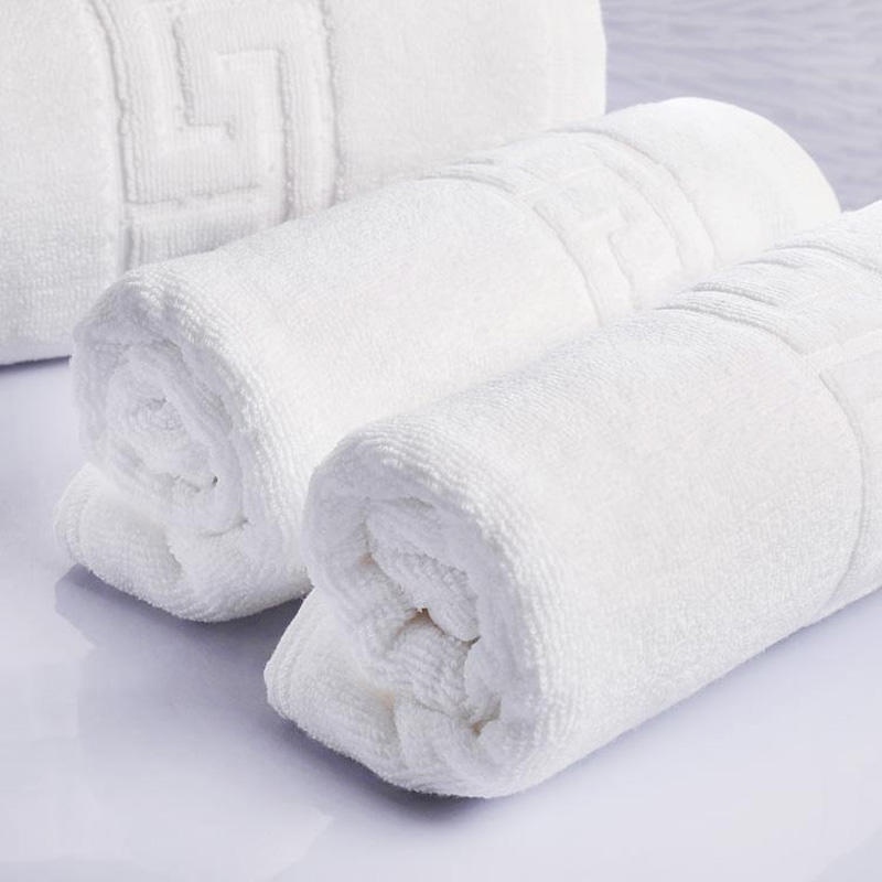 70x140cm Hotel Luxury Jacquard White Bath Towel Set 100% Cotton Large Beach Towel Brand Absorbent Quick-drying Bathroom Towel