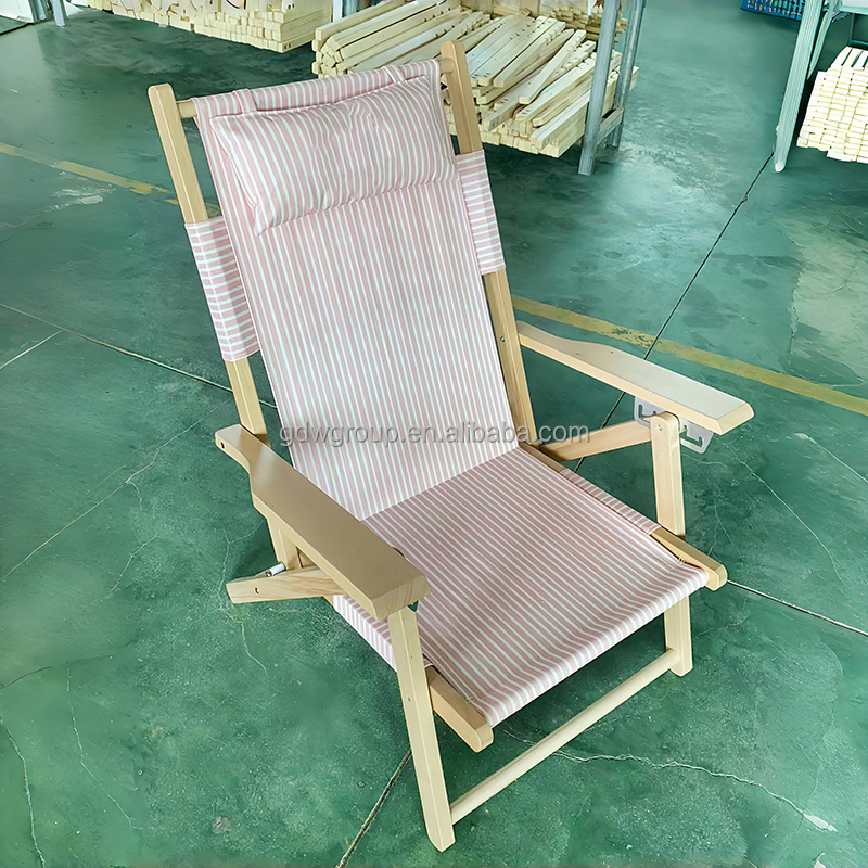 Wood chair garden Folding Beach Chair Outdoor Camping Pastoral leisure  Picnic deck  Lounge camping Recliner fishing chairs