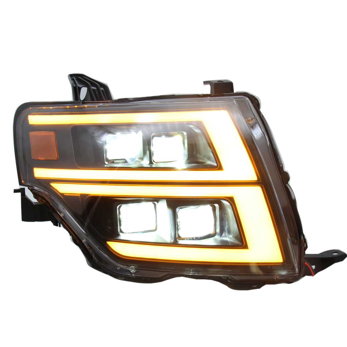 WINAUTO LED Headlights Assembly For Mitsubishi PAJERO V93 V97 2015-2018  Head lamps LED Headlight LED Dual Projector