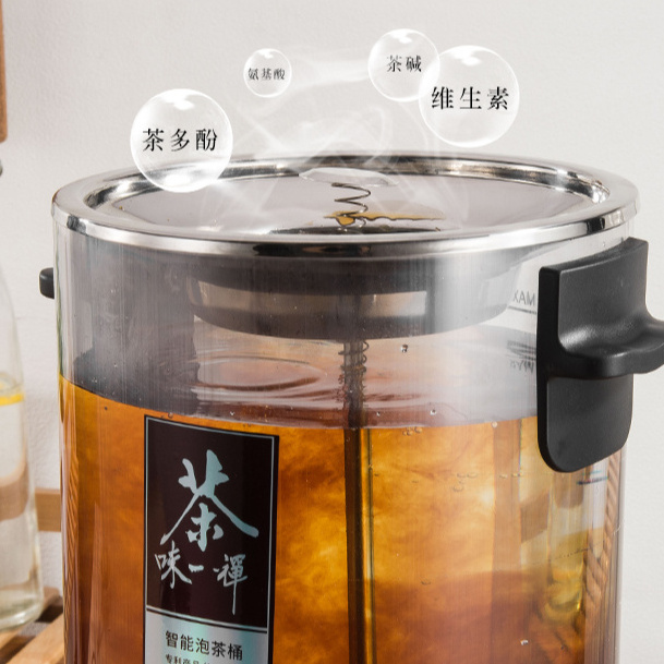 10L commercial tea brewer Electric tea boiler Glass Kettle with tea infuser