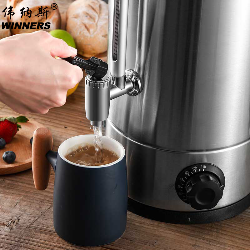 WINNERS electric stainless steel milk can boiler hotel making coffee urn water boiler for hotel