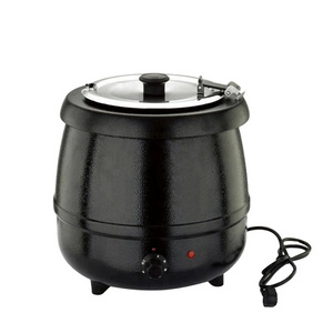 10L black soup warmer kettle electric hot pot for sale