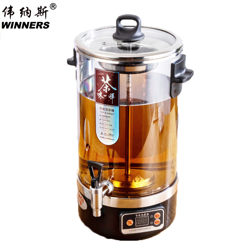 10L commercial tea brewer Electric tea boiler Glass Kettle with tea infuser