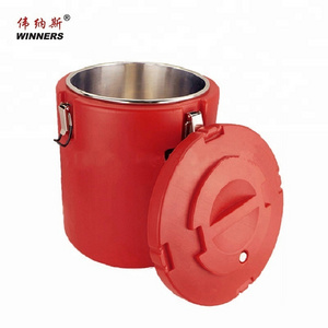 insulation thermos milk tea stainless steel bucket with lid