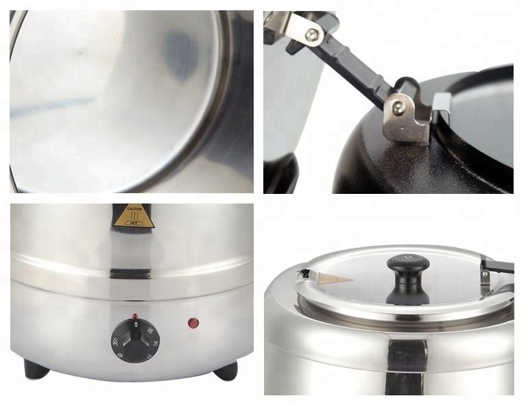 10L electric stockpot stainless steel soup pot for cooking