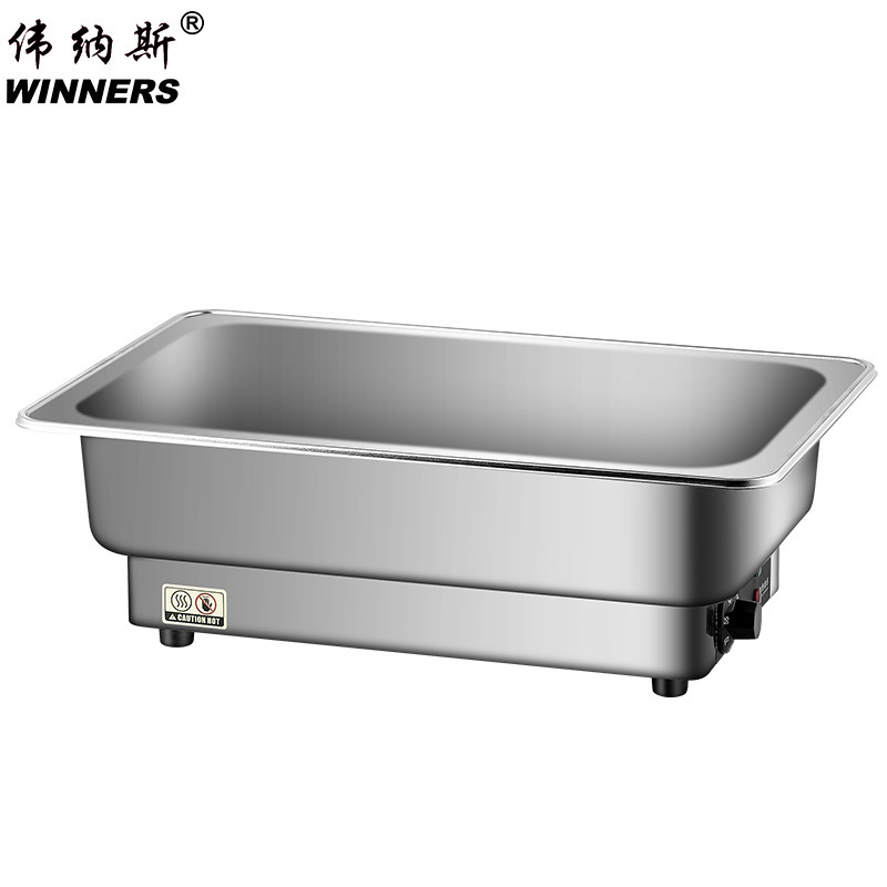 Restaurant Buffet Service Electric Heating Pot Keep Soup Warmer Chafing Dish With Double Pot