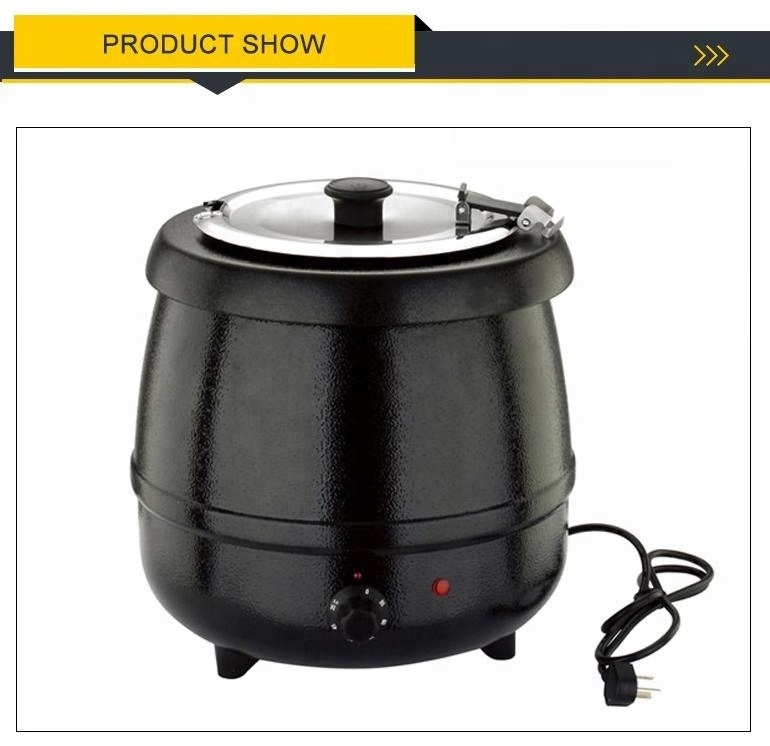 10L black soup warmer kettle electric hot pot for sale