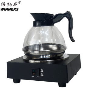 commercial coffee warmer plate coffee keep warm equipment with PC decanter