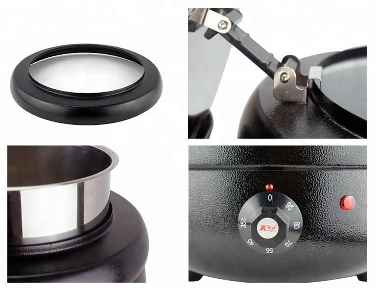 10L black soup warmer kettle electric hot pot for sale