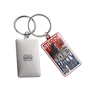 Wholesale customization QR code keychain with customized logo