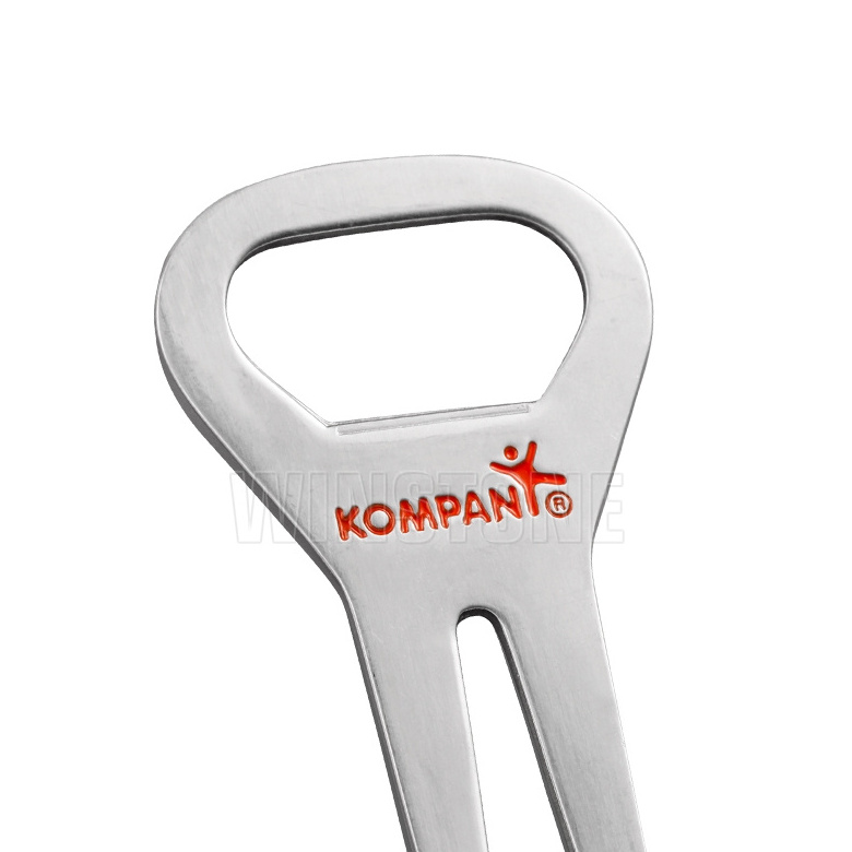 Custom stainless steel golf divot repair tool with enamel logo for golf club promotion