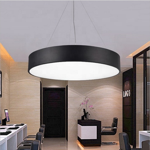 RGB changeable decorative round ceiling pendant lamp with remote control Intelligent LED Linear Light