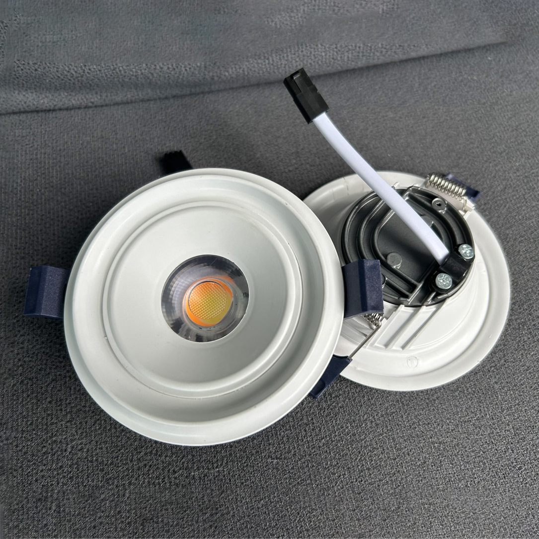 Commercial Indoor 3cct Round Spot Down Light Recessed 5w Led Cob Downlight