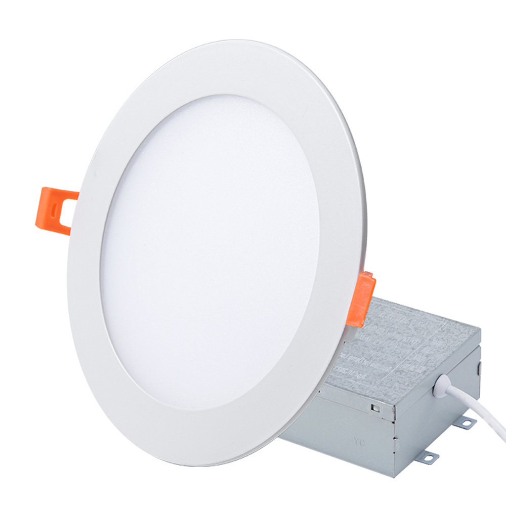 Top Quality Aluminum Round Square Embedded   9w 12w  18w 6 inch dimmable recessed downlight led panel light for home office