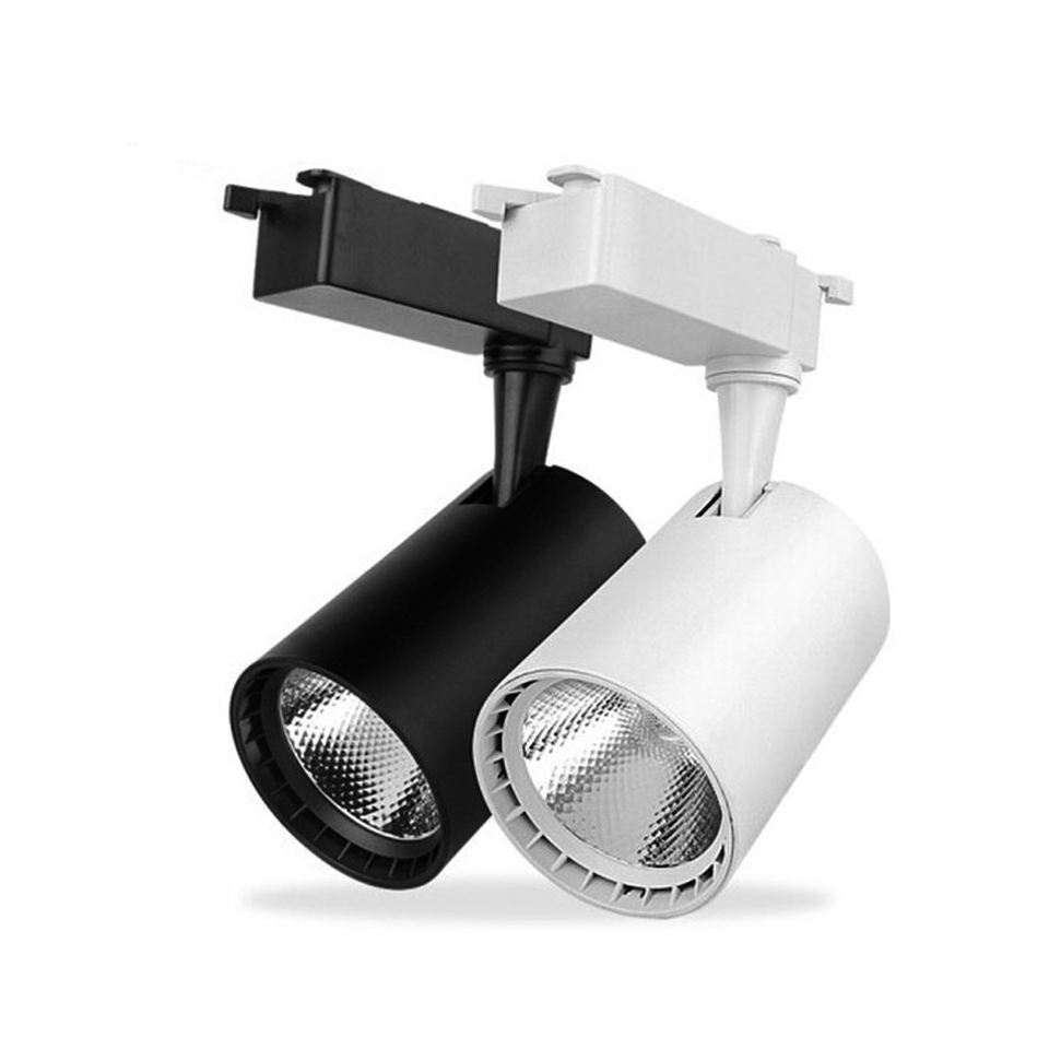 Aluminum Adjustable Spot Light Surface Mounted Magnetic Rail Lighting COB Focus Led Track Light