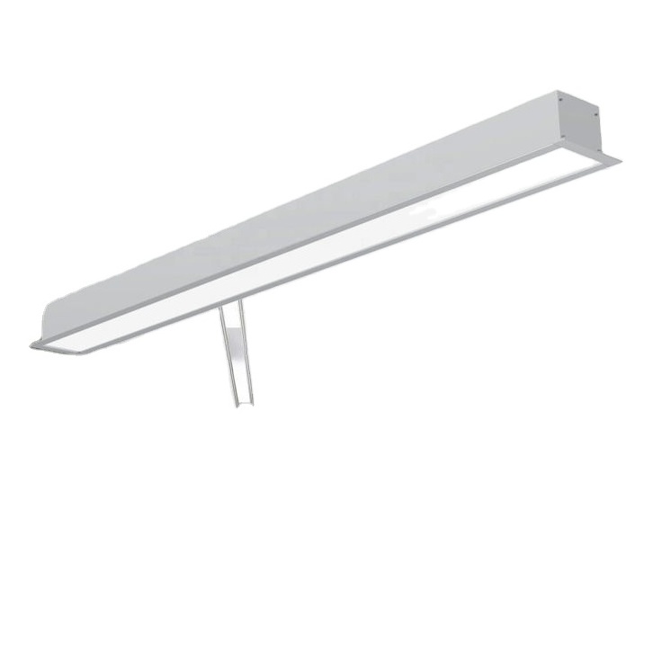 48W linear light pendant  black white silver mounted aluminum profile led linear lighting fixture