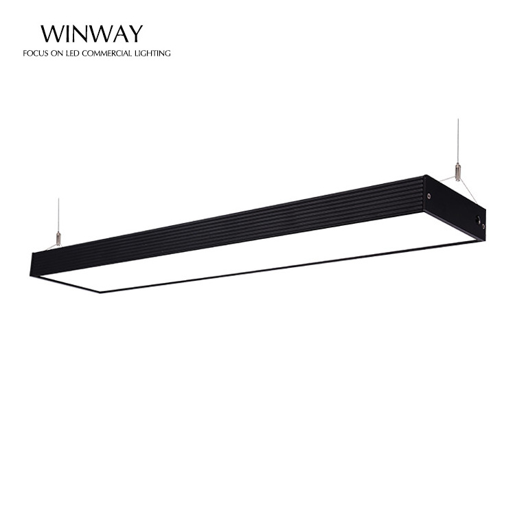 5 years warranty aluminum black suspended line  lamps for  office linear led light fixture