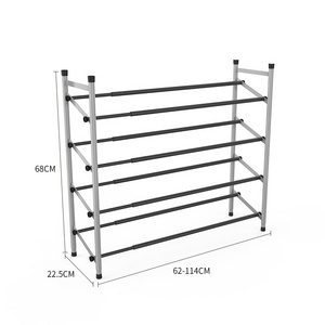 Brand new 16 pairs 4 tier Extendable rank storage coat rack shoe racks with low price