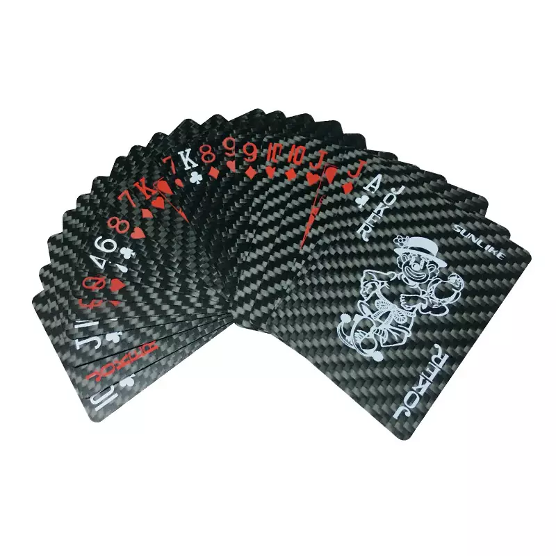 Popular Game Waterproof Poker Cards Customized Carbon Fiber Playing Cards