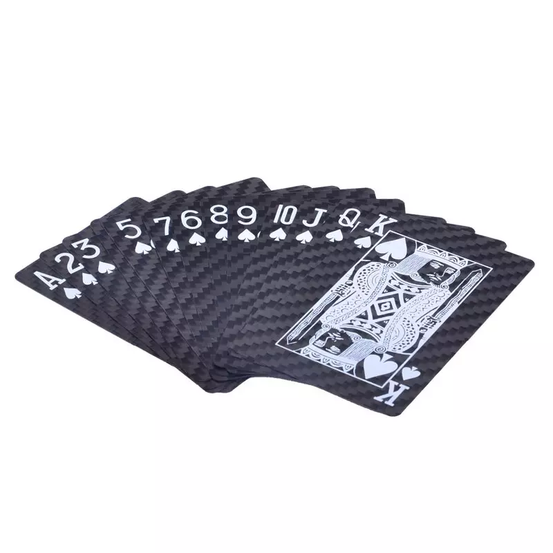 Popular Game Waterproof Poker Cards Customized Carbon Fiber Playing Cards