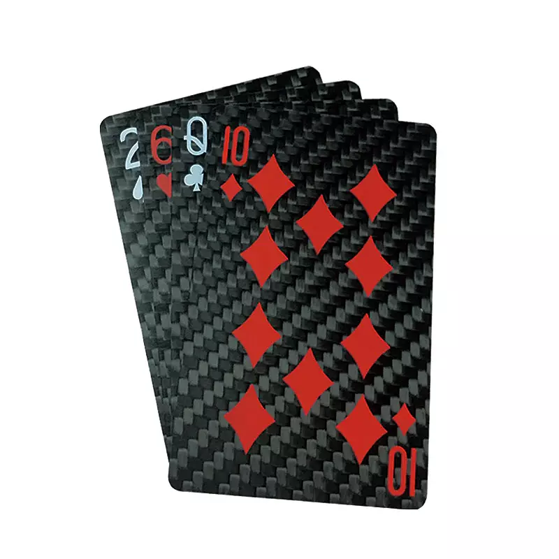 Popular Game Waterproof Poker Cards Customized Carbon Fiber Playing Cards