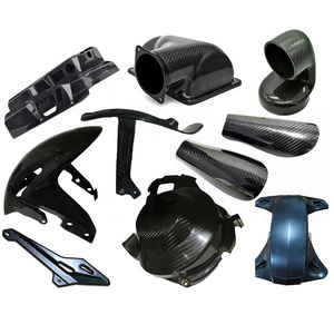 Precise carbon fiber custom parts, carbon fiber mold parts air intake air box for cars