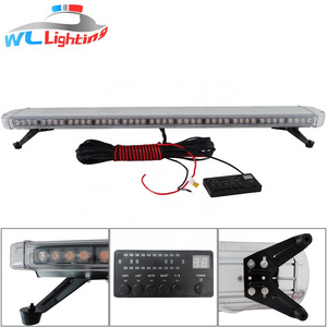 51" Amber White 96W Ambulance Truck Fire Emergency LED Warning Strobe Light Bar With Digital Control