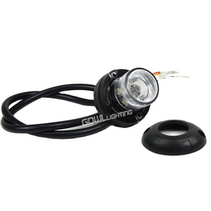 Amber White 6LED 18W Emergency warning Strobe flashing surface mounts Hide away Lights