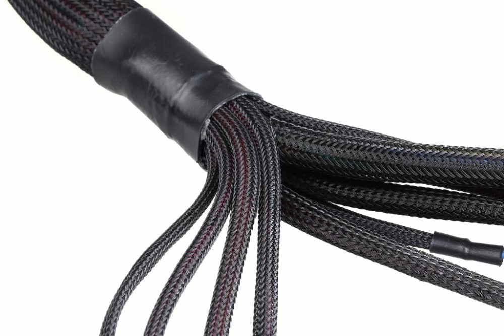 PET Expandable Braided Sleeve 3/8 inch black cable automotive Wire Sleeving with Shrink Tube for Home Device