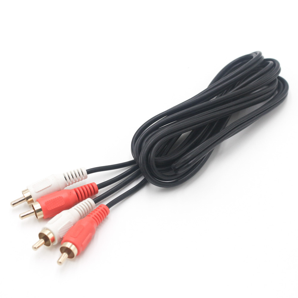 High Density Mini Din Male Connector To Three RCA Male Connector Vb Audio Cable