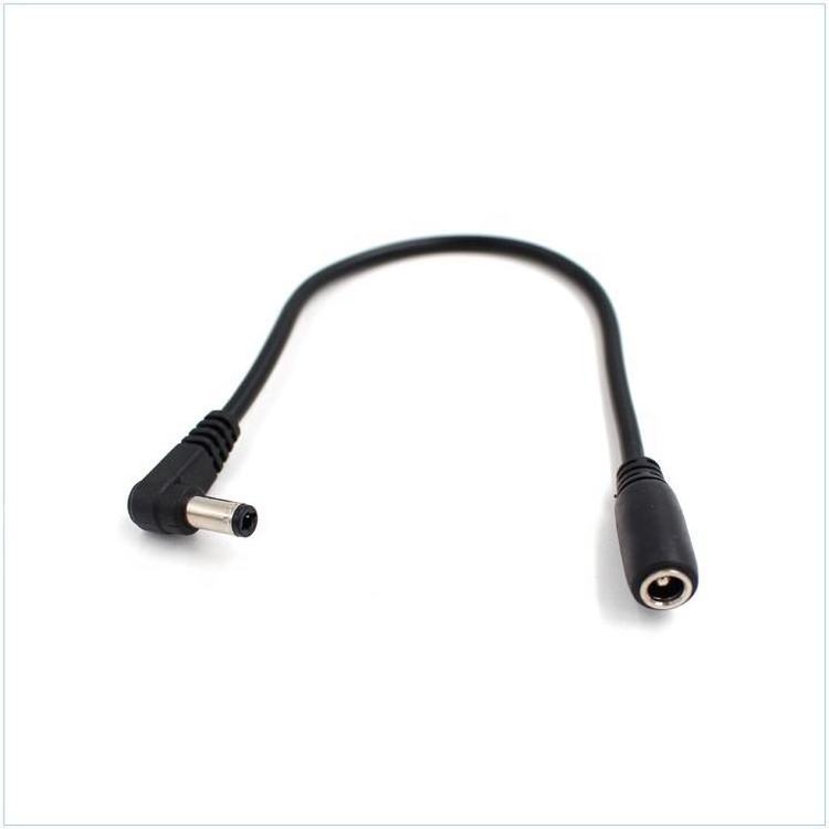 Custom 5.5*2.1mm Power Cable  Right Angle Sata Extension Cable