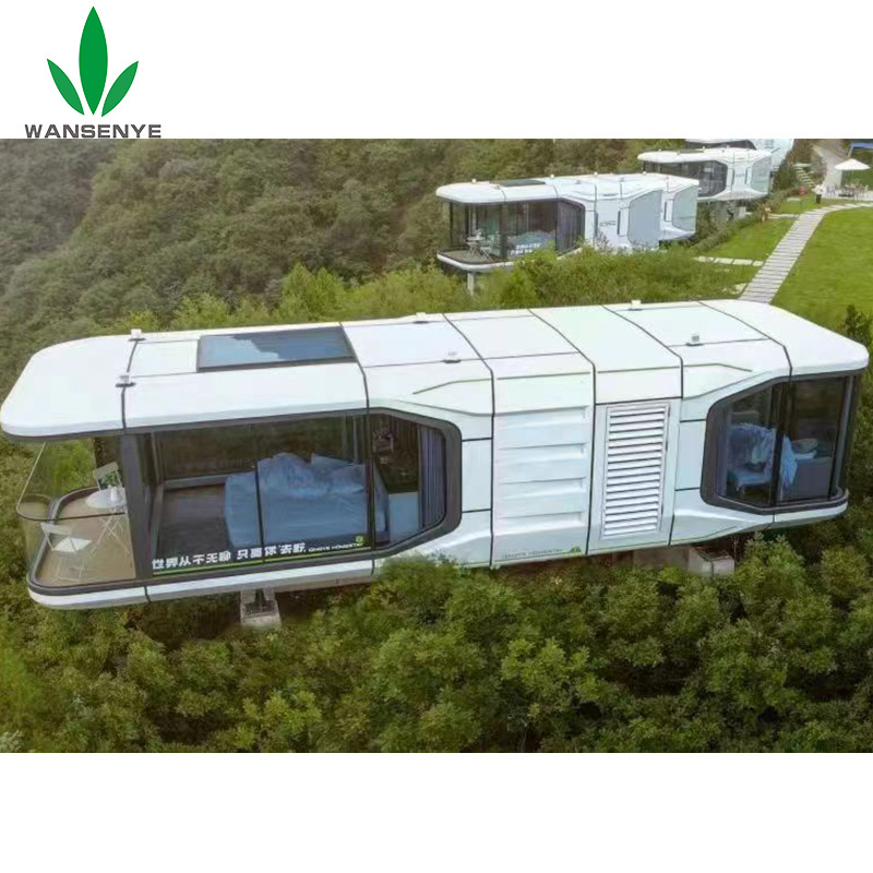 Portable Mobile Hotel Home Stay Resort Building Ready To Ship Prefab Vessel Capsule Cabin Holiday House