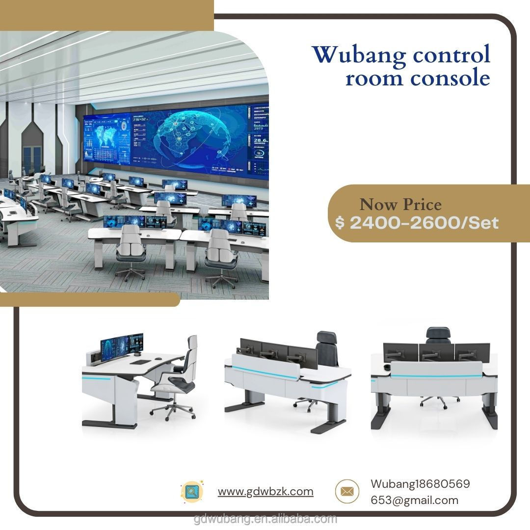 Wubang Custom Modern Air Traffic Console Solution Special Commercial Furniture Security Control Room Console Table