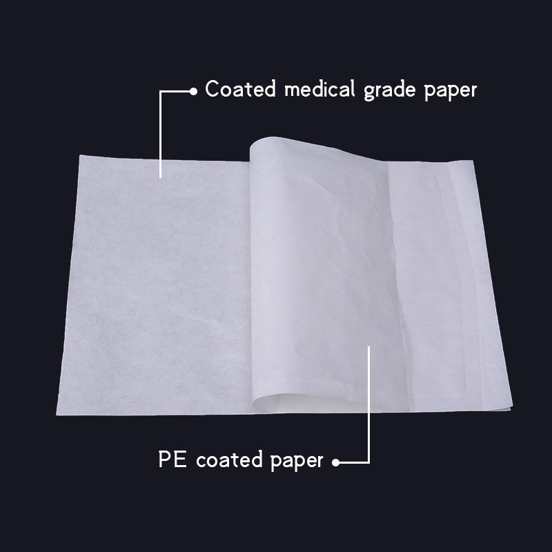 Heat-sealing sterilization medical paper and coated paper pouch for EO sterilize packaging