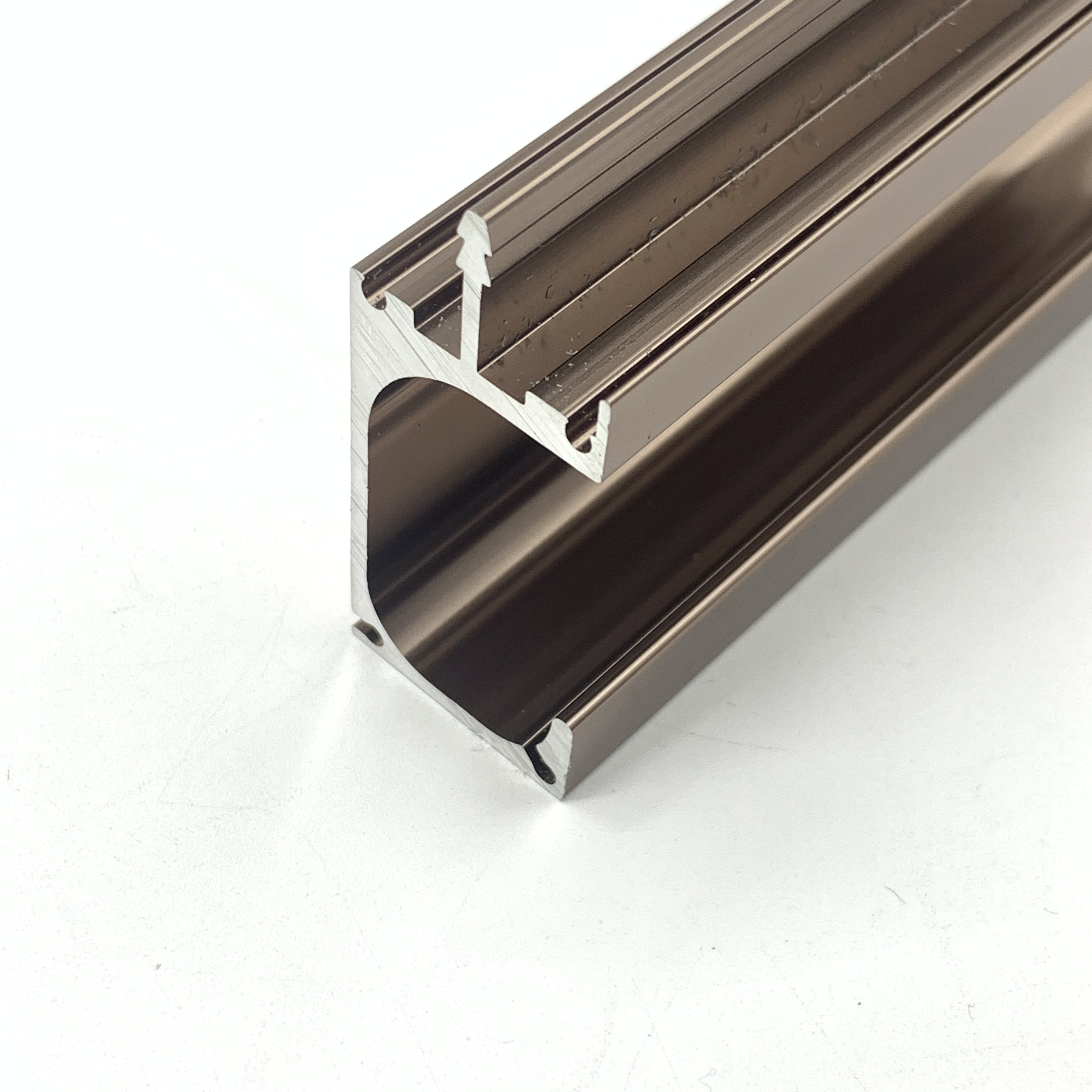 Rose Gold Aluminium Cabinet Door Profile Aluminum Kitchen Handles G Profile