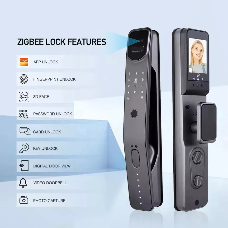 Factory Wholesale Fully Automatic Face Recognition 2023 Hotel Lock System Outdoor Smart Gate Lock