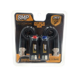 Best Quality 8MP Passive POC Video Balun CCTV RJ45 To BNC Balun HD-CVI/TVI/AHD Video Baluns