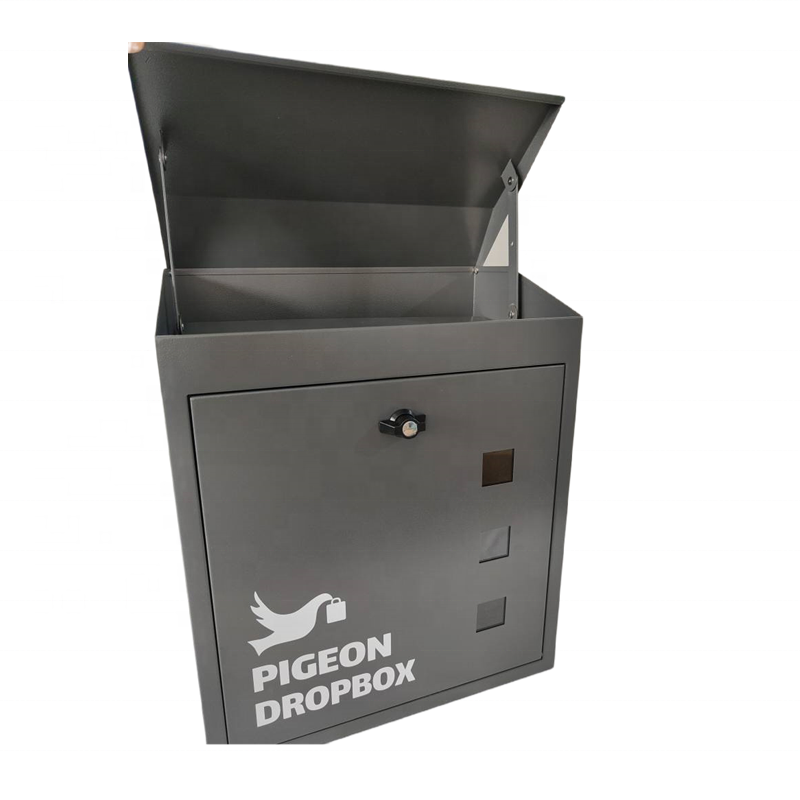 Outdoor fixed waterproof metal sprayed parcel box with lock Building mailbox mail box metal outdoor