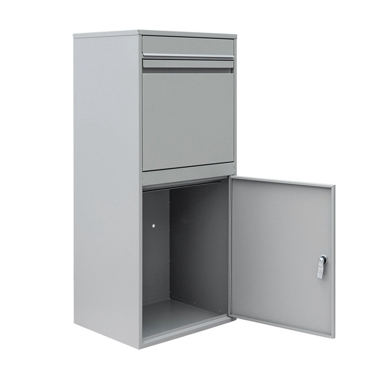 Home Outdoor Metal Package Stainless Steel Parcel Delivery Standing Drop box with lock Post Mail Letter Box