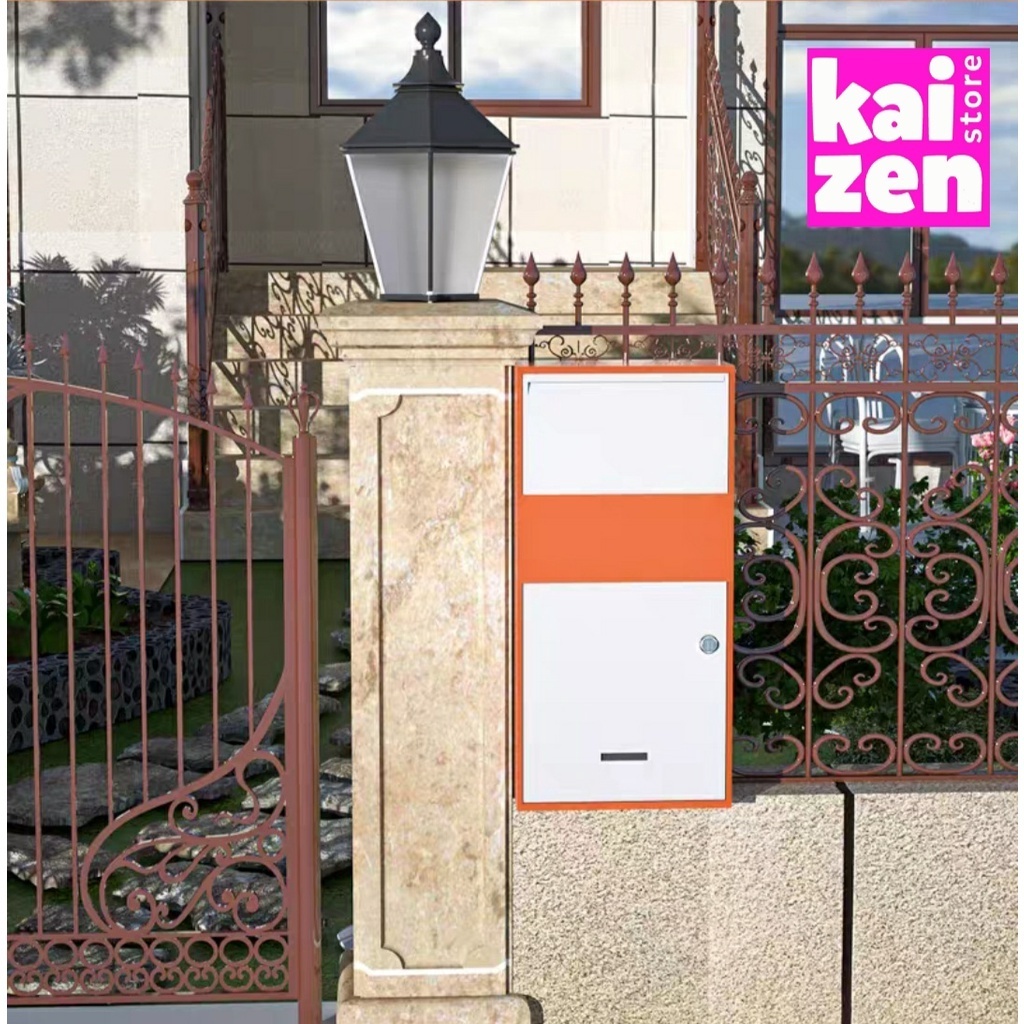 Home Outdoor Metal Package Stainless Steel Parcel Delivery Standing Drop box with lock Post Mail Letter Box