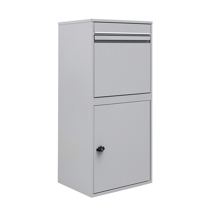 Outdoor Parcel Box Wall Mounted Weatherproof Lockable Anti-theft Mailbox Parcel Drop Box Free Drawing Mail Box Not Support Fall