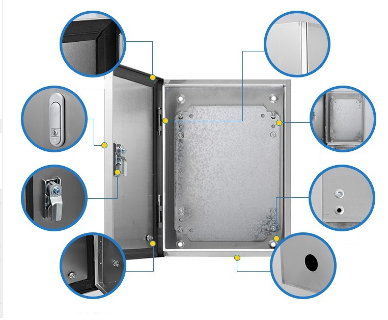 OEM 304 stainless steel indoor electric control box distribution cabinet electronic & instrument enclosures