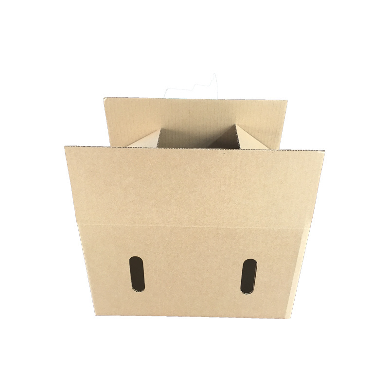 wholesale waxed single wall corrugated paper carton box for seafood