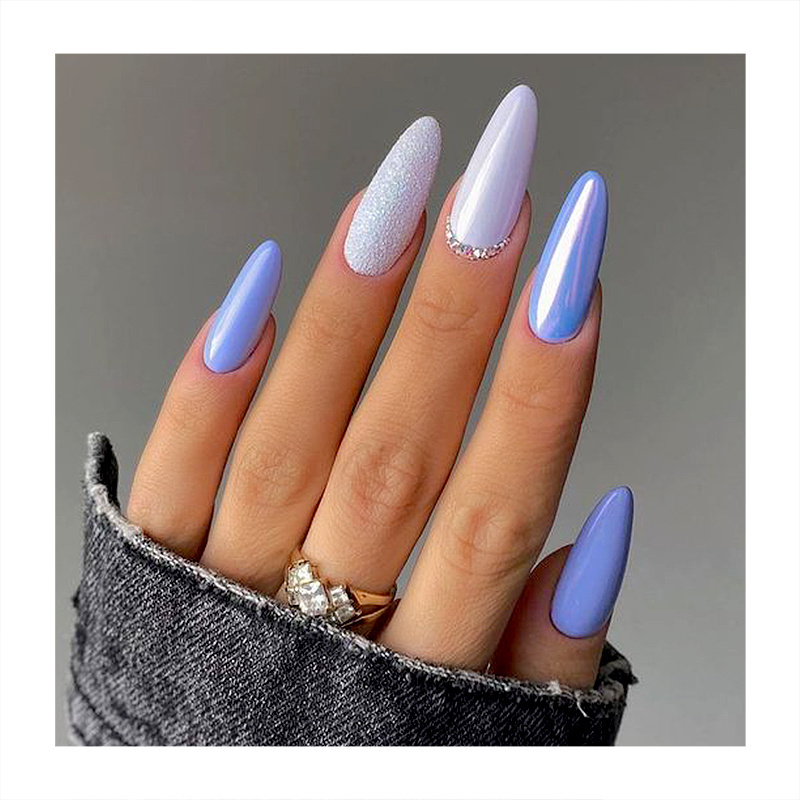 Hot Selling Oval Short Thick Fashion Empty Cute Press On Nails Factory Wholesale Price False Nails Reusable Natural Fake Nails