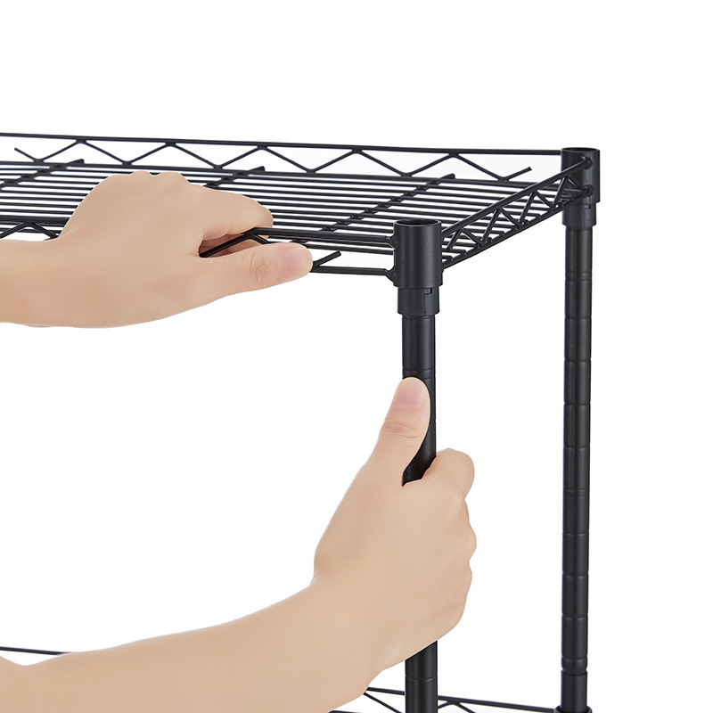 3-tier Heavy Duty Boltless Shelves 3-shelf Shelving Adjustable Kitchen Storage Rack Shelf Units Steel Organizer Wire Racks