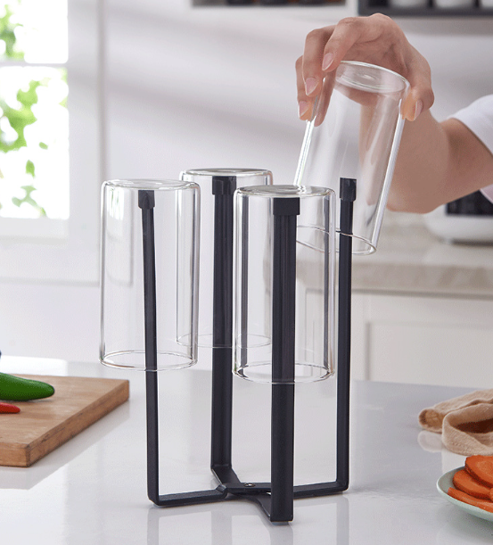 Kitchen Multi-Purpose Desktop Mini Plastic Bag Holder Simple Bottle Drying Rack Simple Garbage Rack