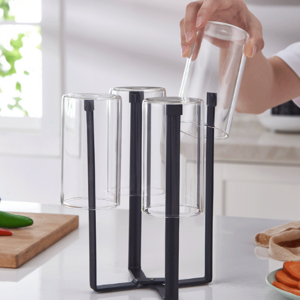 Kitchen Multi-Purpose Desktop Mini Plastic Bag Holder Simple Bottle Drying Rack Simple Garbage Rack