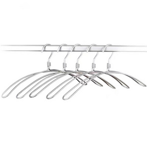 Coat rack wide shoulder seamless sweater special aluminum Japanese style hanger solid space aluminum anti-shoulder angle