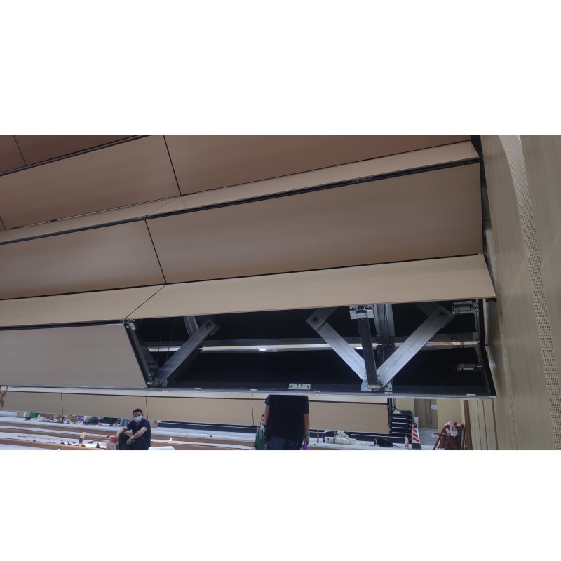 Commercial Grade Automatic Vertical Retractable Acoustic Partitions Lifting Wall Panel Soundproof Room Divider